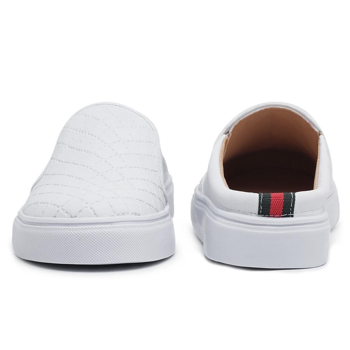 slip on mule branco