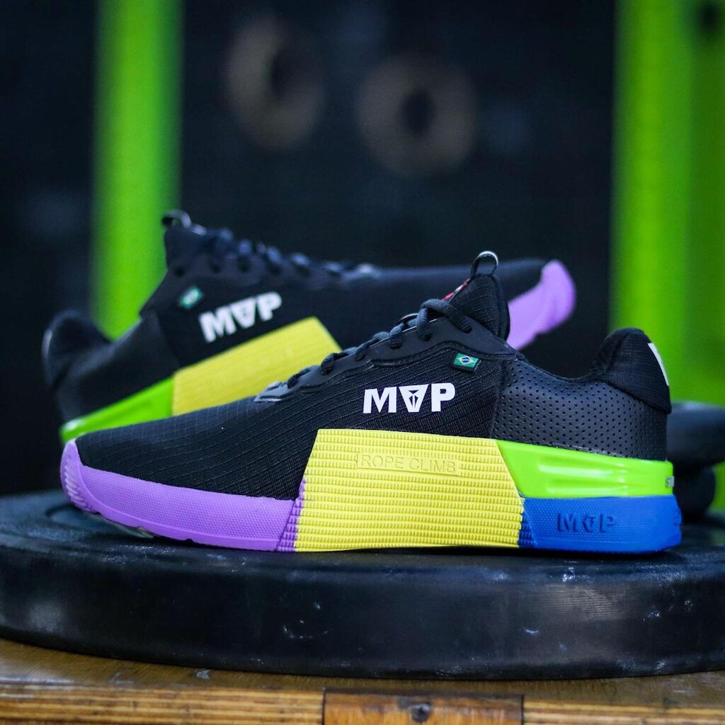 Tenis Mvp Para Cross Training 5x5 - Black Yellow