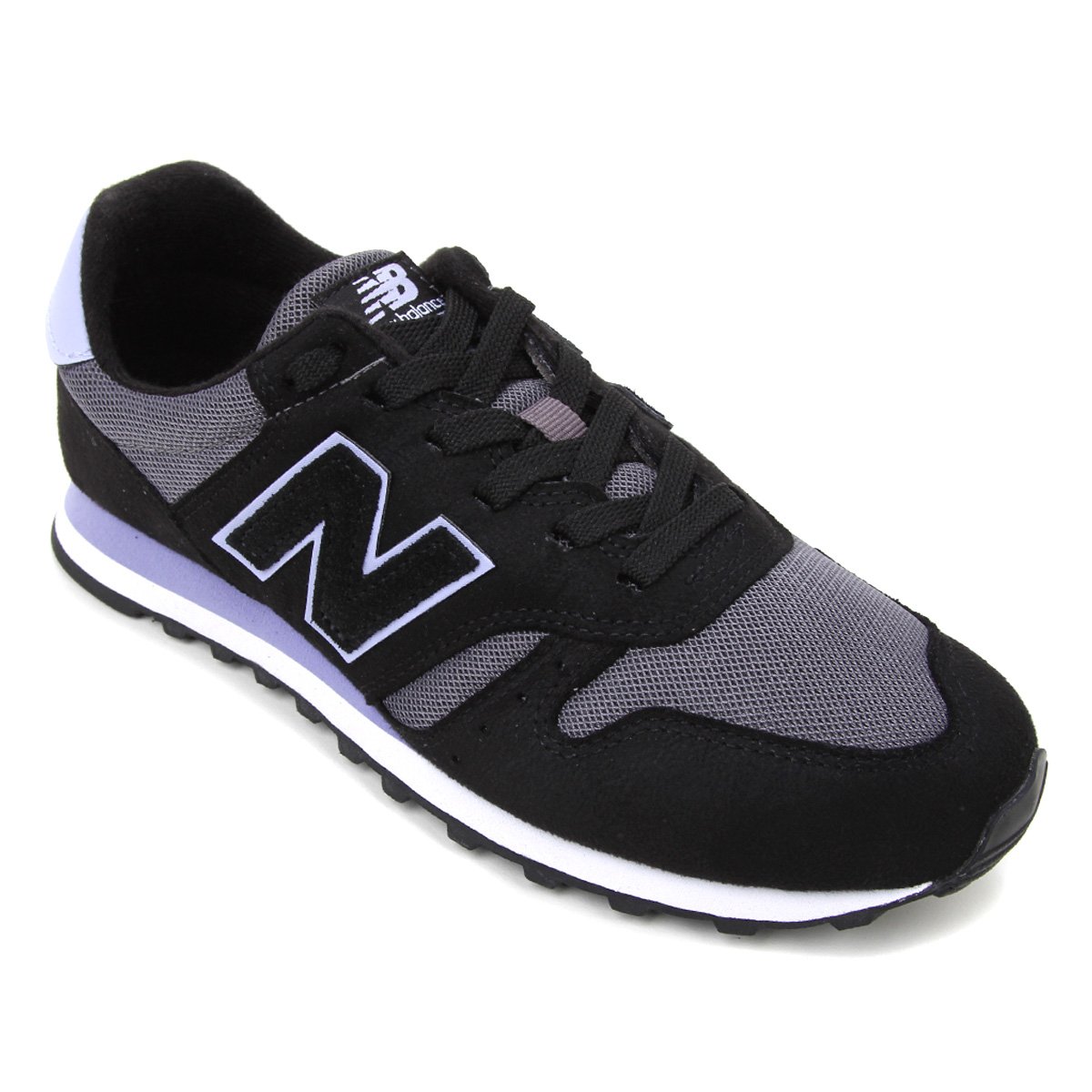 Tênis New Balance 373 Feminino - Preto e Chumbo Menor preço em Tênis New Balance 373 Feminino - Preto e Chumbo