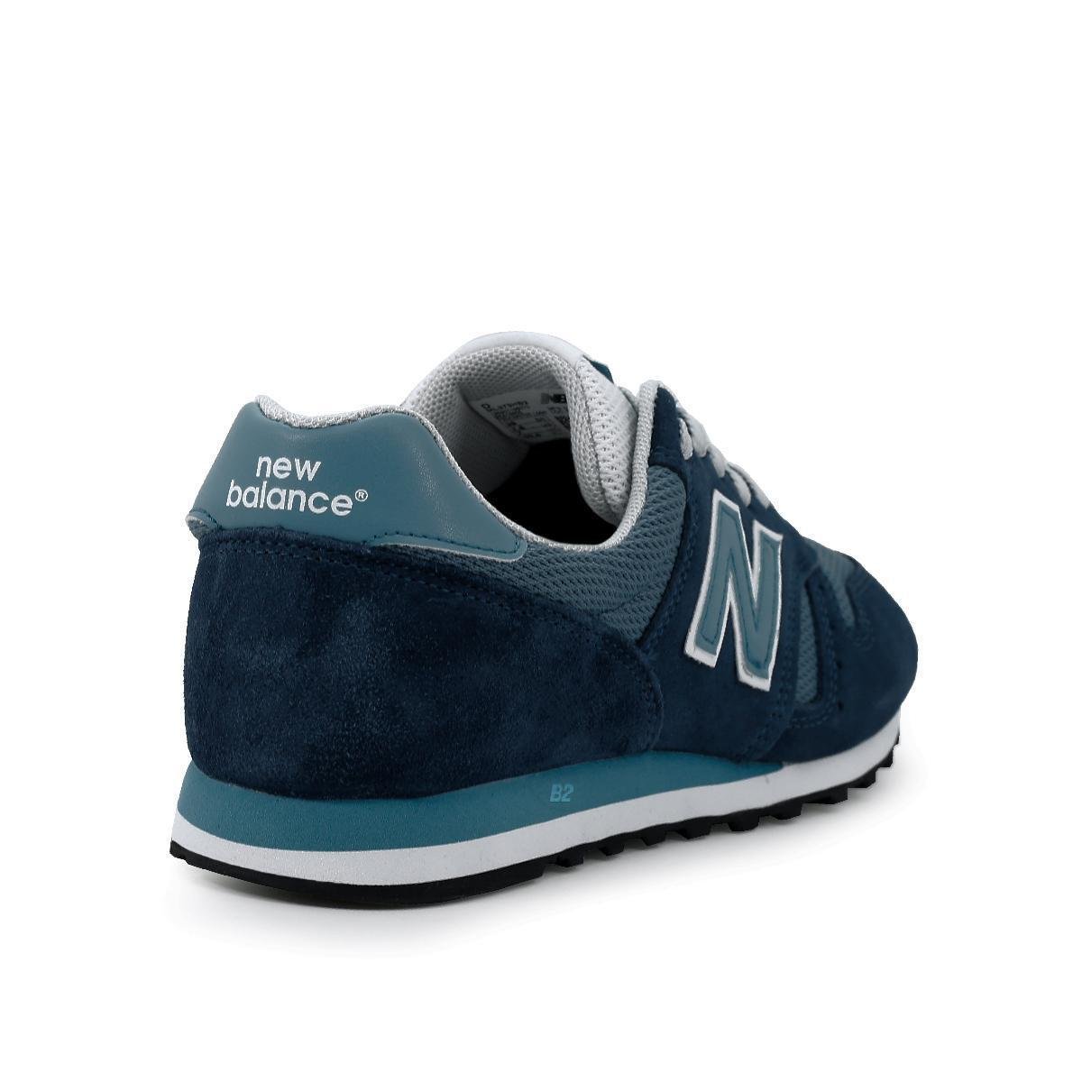 new balance 373 cinza e azul