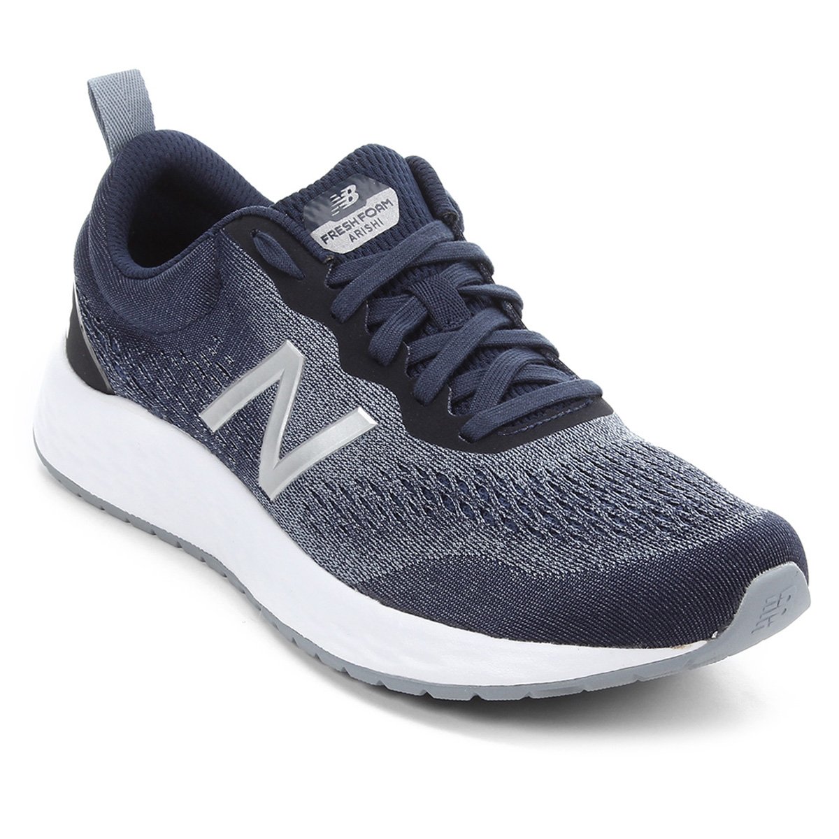 Tênis New Balance Arish V3 Masculino - Marinho+Prata Menor preço em Tênis New Balance Arish V3 Masculino - Marinho+Prata
