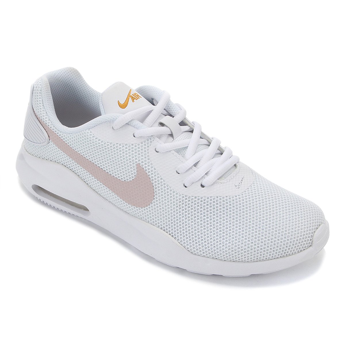 Tênis Nike Air Max Oketo Es1 Feminino - Branco+Rosa Menor preço em Tênis Nike Air Max Oketo Es1 Feminino - Branco+Rosa