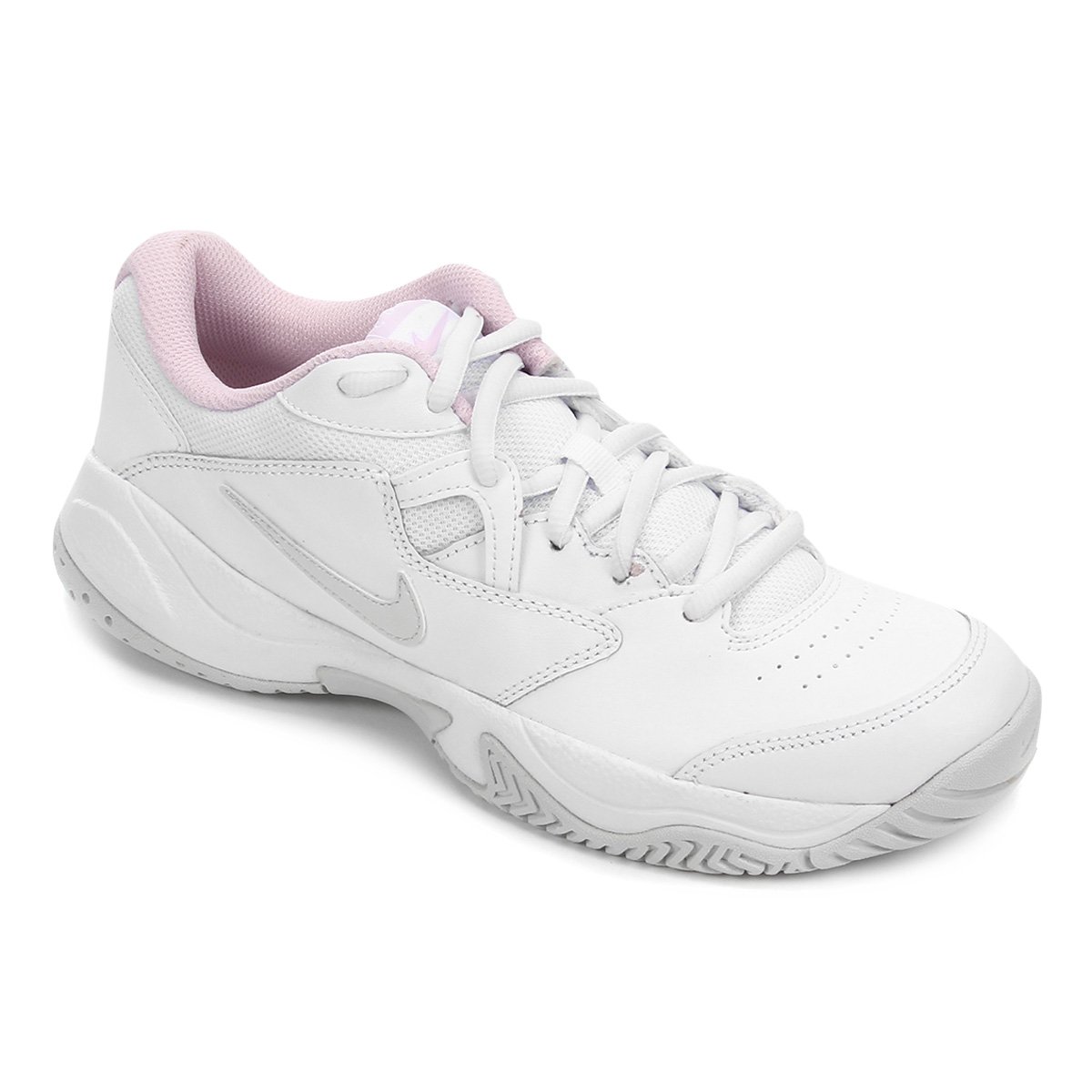 Tênis Nike Court Lite 2 Feminino - Branco+Rosa Menor preço em Tênis Nike Court Lite 2 Feminino - Branco+Rosa