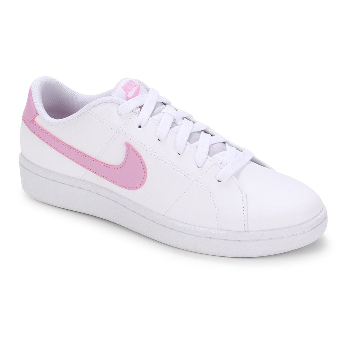 Tênis Nike Court Royale 2 Feminino - Branco+Rosa Menor preço em Tênis Nike Court Royale 2 Feminino - Branco+Rosa
