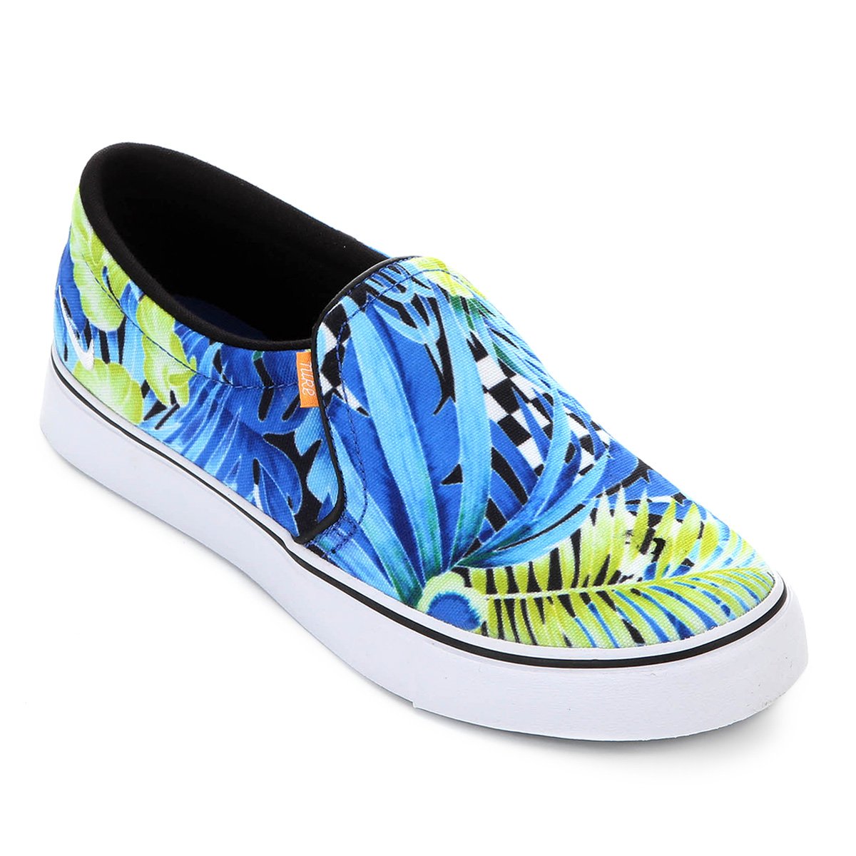 Tênis Nike Court Royale Slip Feminino - Azul e Verde Menor preço em Tênis Nike Court Royale Slip Feminino - Azul e Verde