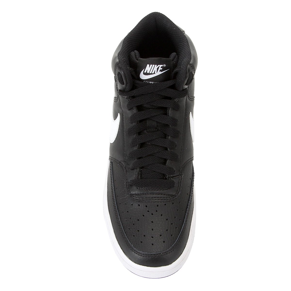 Tênis Nike Court Vision Mid Feminino - Preto+Branco | Zattini