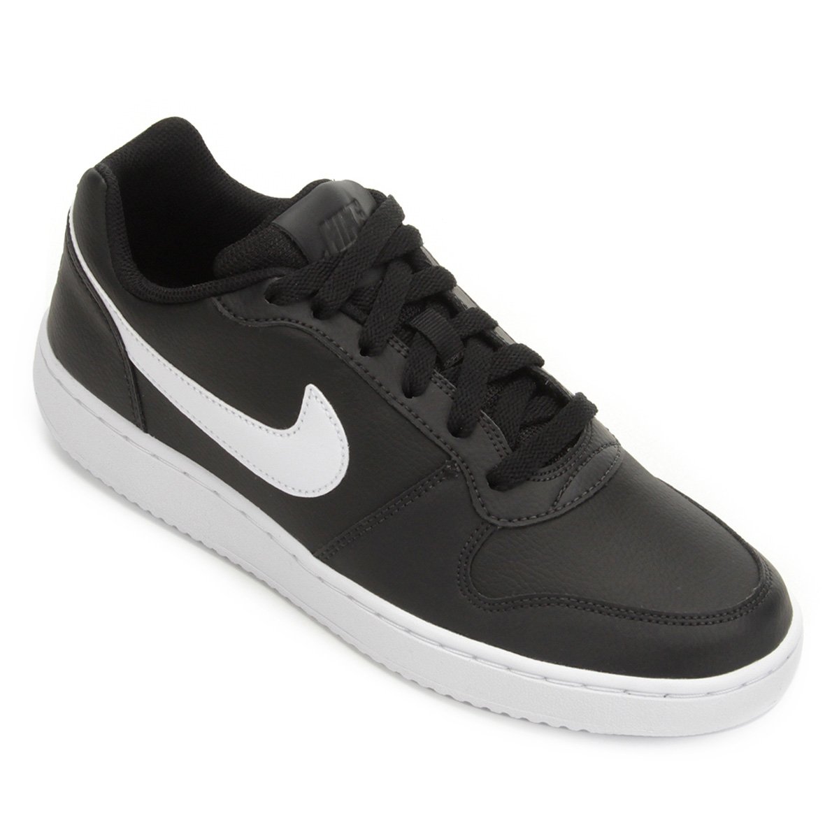 Tênis Nike Ebernon Low Masculino - Preto+Branco Menor preço em Tênis Nike Ebernon Low Masculino - Preto+Branco