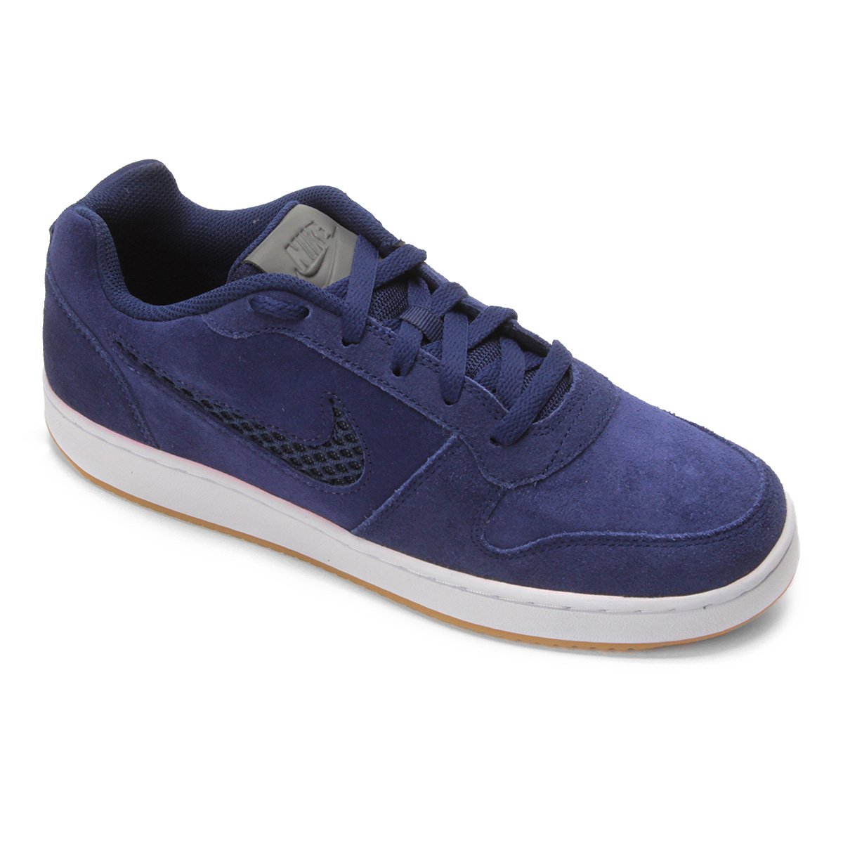 Tênis Nike Ebernon Low Prem Masculino - Azul+Branco Menor preço em Tênis Nike Ebernon Low Prem Masculino - Azul+Branco