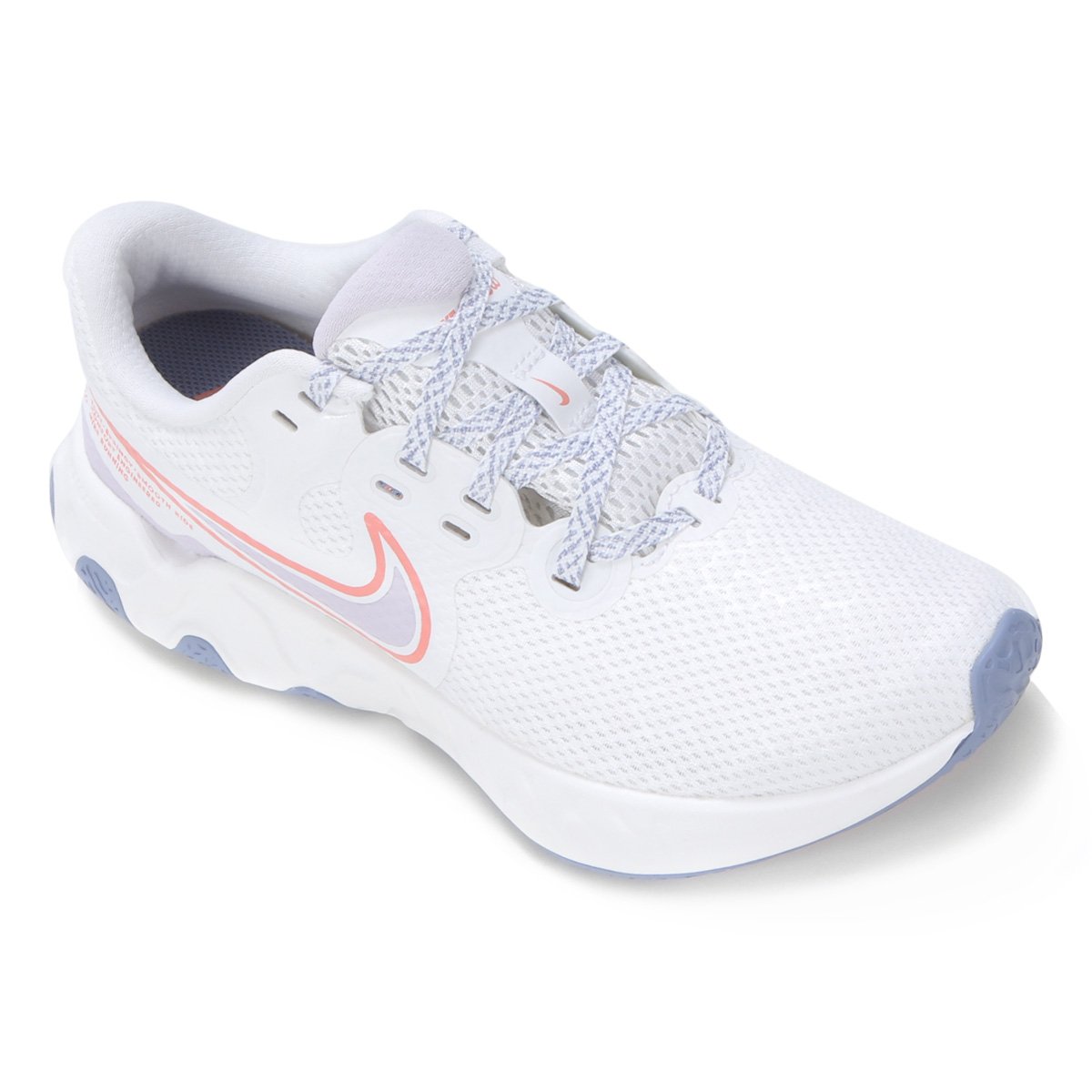 Tênis Nike Renew Ride 2 Feminino - Branco+Rosa Menor preço em Tênis Nike Renew Ride 2 Feminino - Branco+Rosa