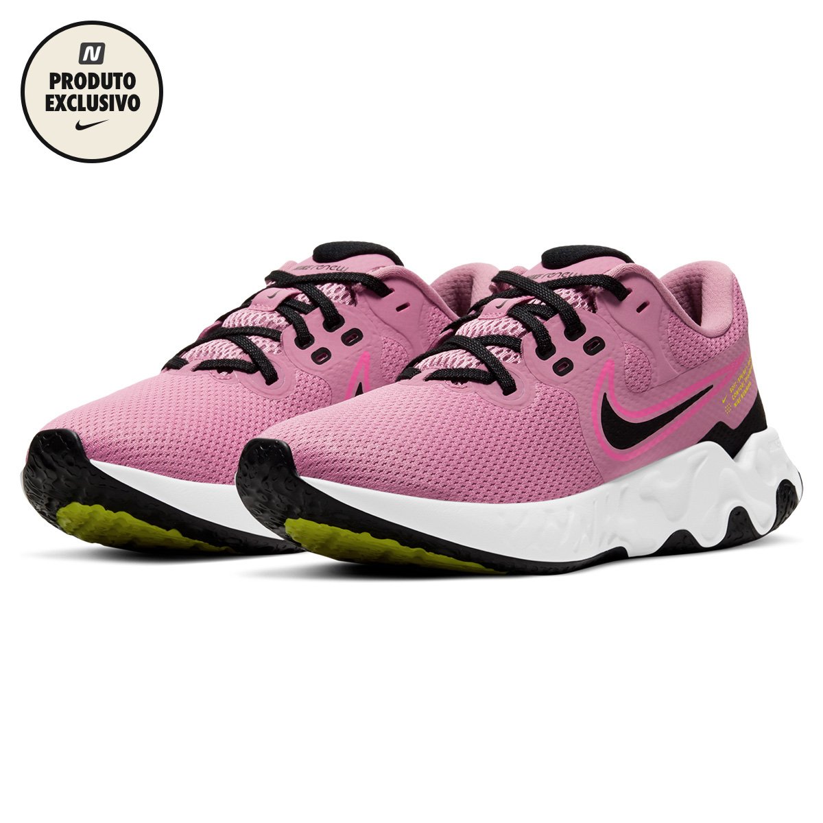 Tênis Nike Renew Ride 2 Feminino - Rosa+Preto é ruim? Tênis Nike Renew Ride 2 Feminino - Rosa+Preto é boa?