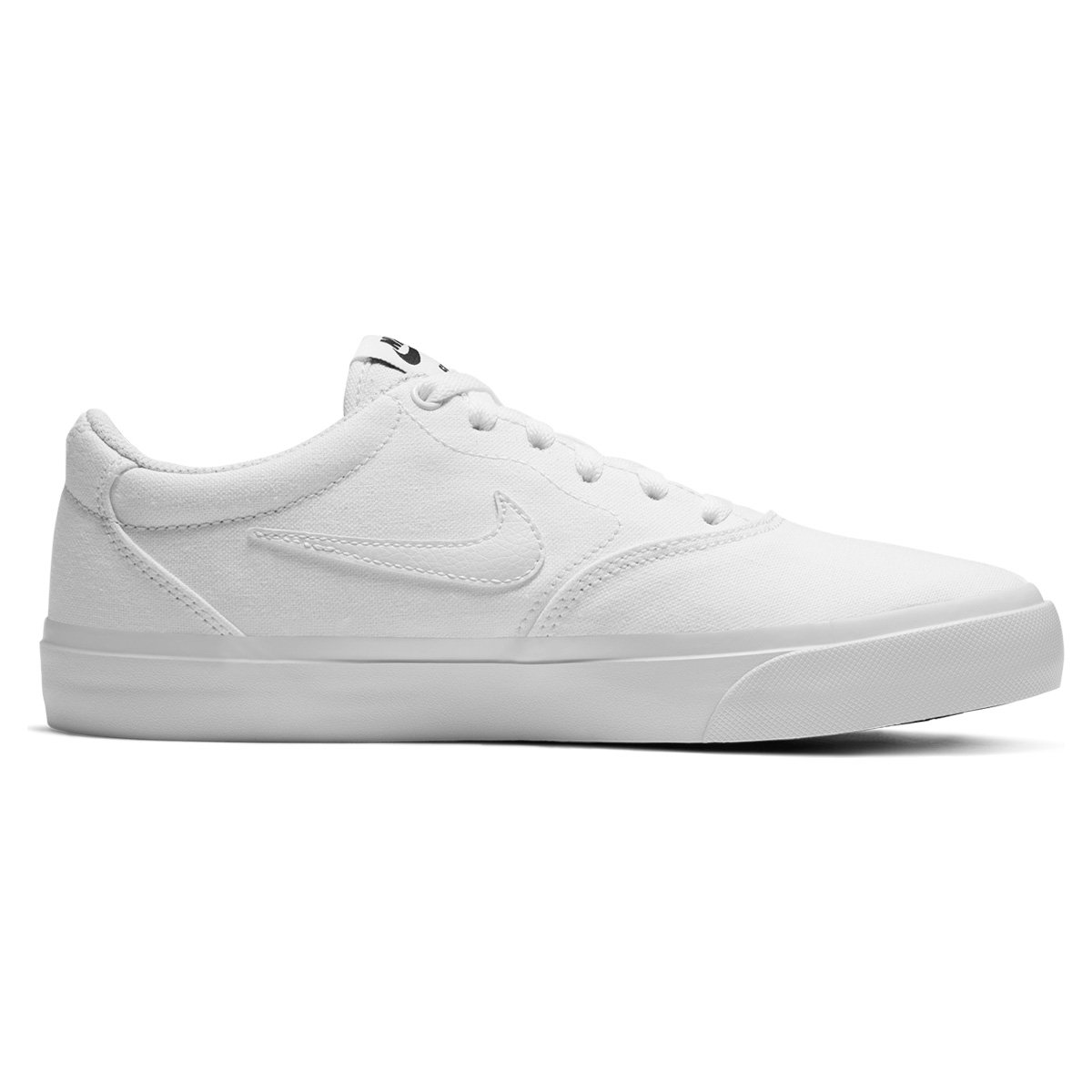 Tênis Nike SB Charge Canvas Feminino - Branco+Preto | Zattini