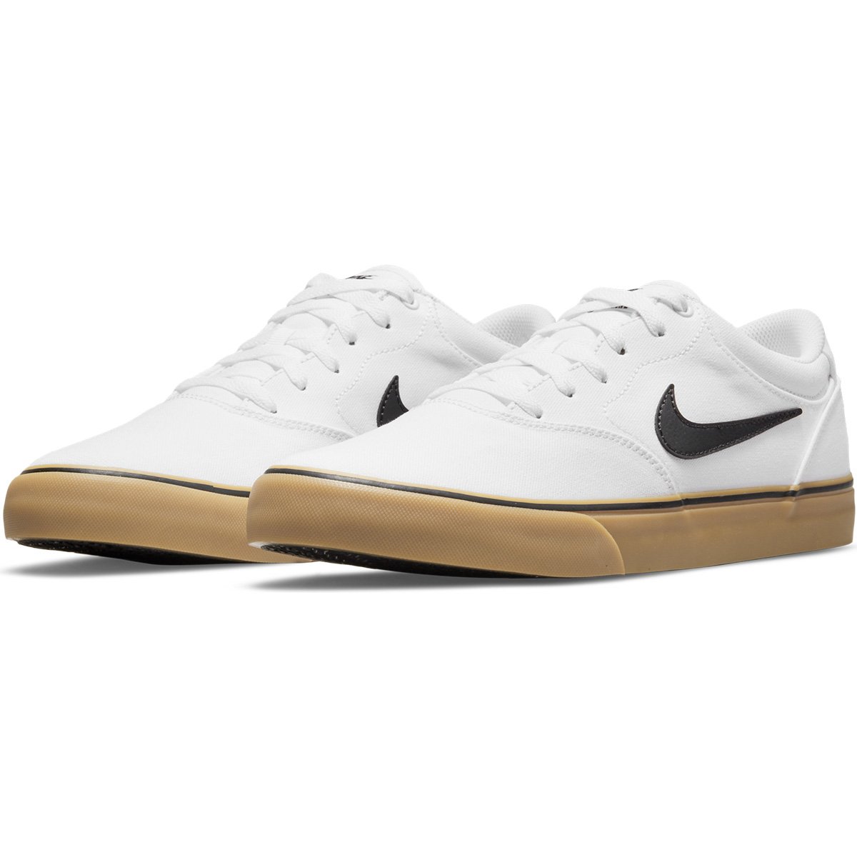 Tênis Nike SB Chron 2 Canvas - Branco+Preto Menor preço em Tênis Nike SB Chron 2 Canvas - Branco+Preto