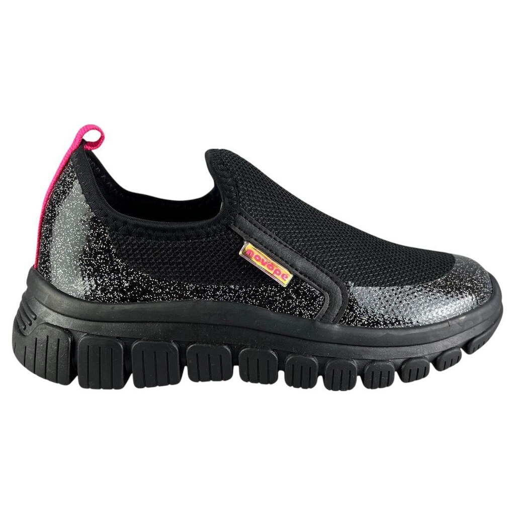Tênis Novopé Infantil  Calce Fácil Slip-On Glitter Brilho