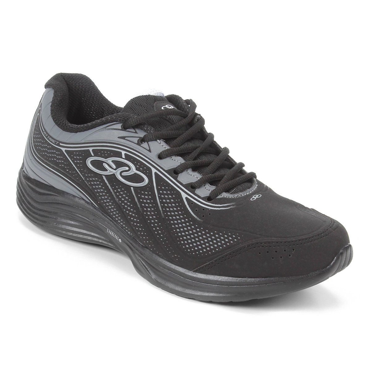 Tênis Olympikus Attract Se 815 Masculino - Preto+Cinza Menor preço em Tênis Olympikus Attract Se 815 Masculino - Preto+Cinza