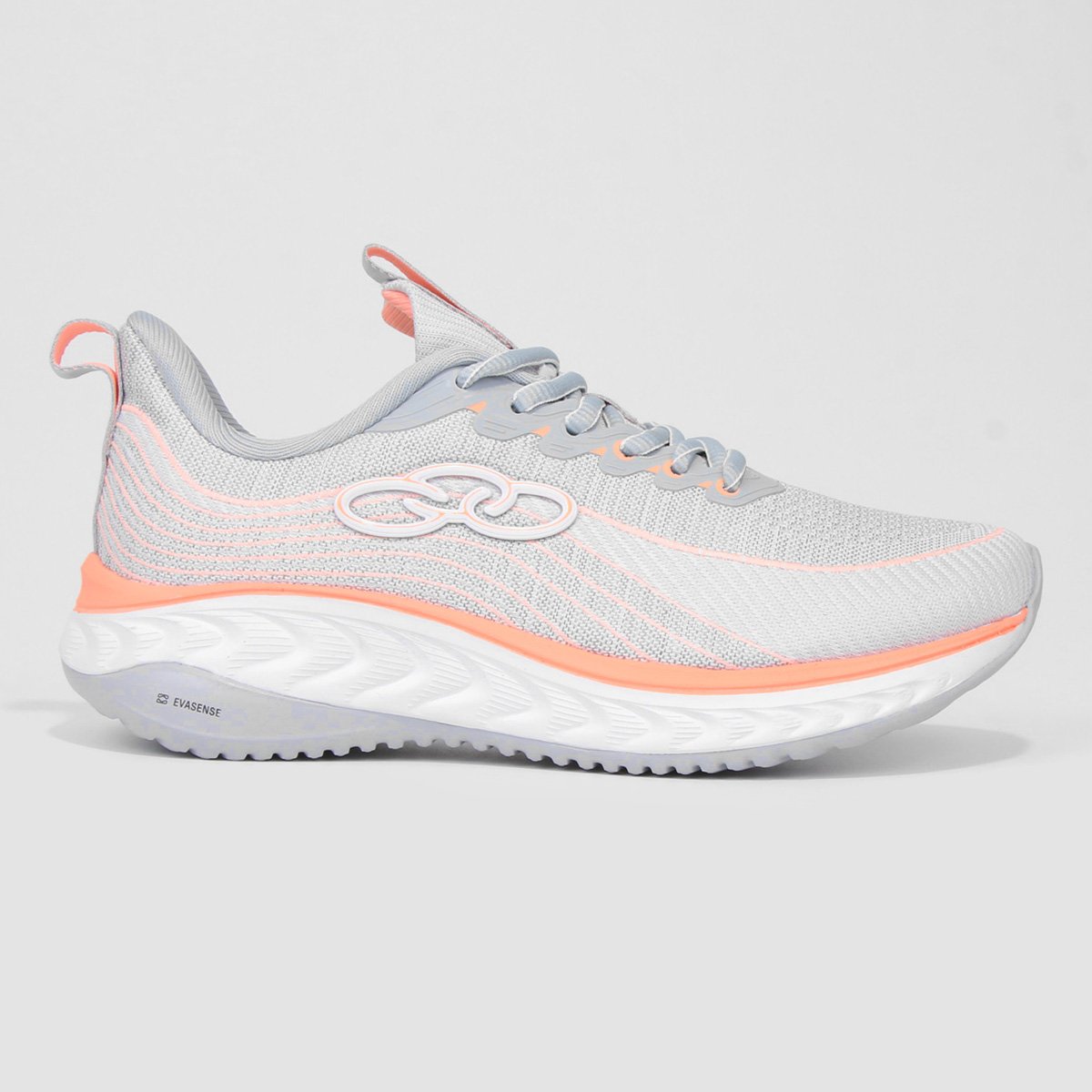 Tênis Olympikus Dinamo Feminino - Cinza+Laranja Menor preço em Tênis Olympikus Dinamo Feminino - Cinza+Laranja