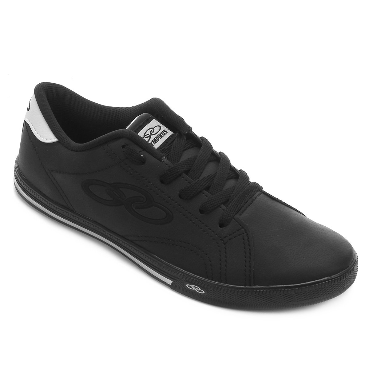 Tênis Olympikus Johnny 2 Masculino - Preto+Branco Menor preço em Tênis Olympikus Johnny 2 Masculino - Preto+Branco