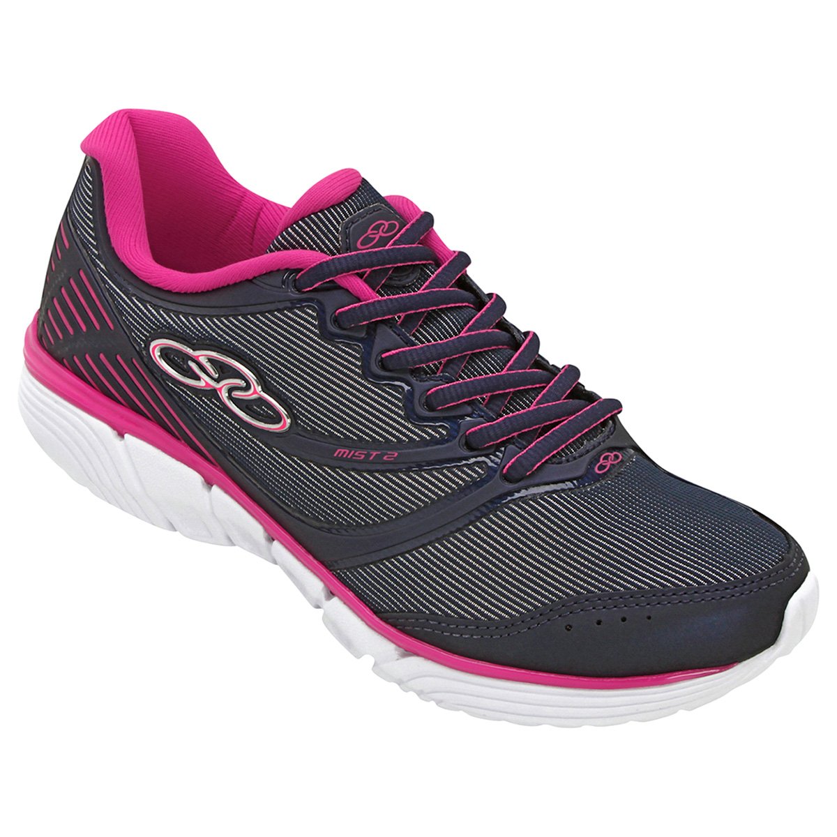 Tênis Olympikus Mist 2 Feminino - Marinho+Pink Menor preço em Tênis Olympikus Mist 2 Feminino - Marinho+Pink