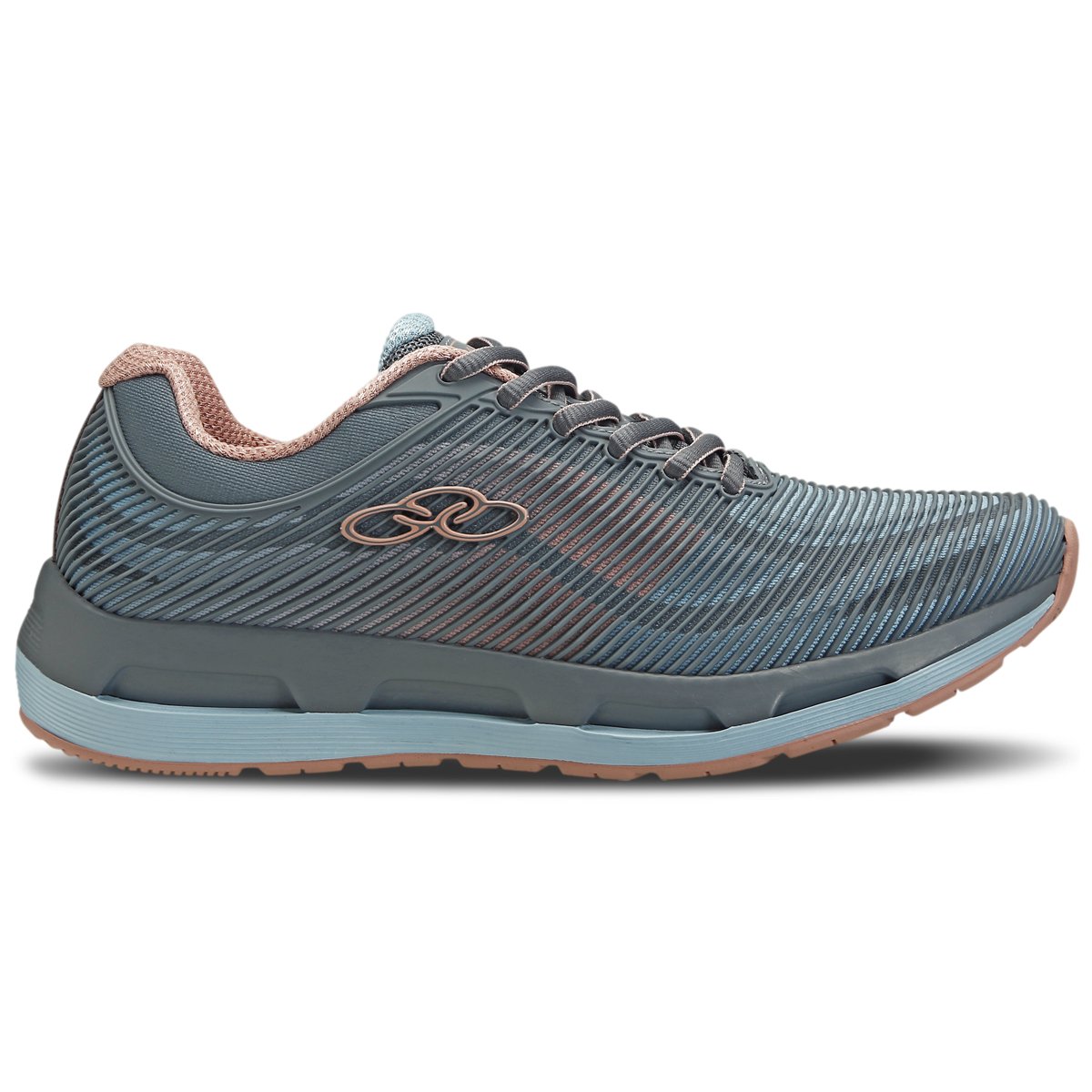 Tênis Olympikus Oasis Feminino - Cinza+Rosa Menor preço em Tênis Olympikus Oasis Feminino - Cinza+Rosa