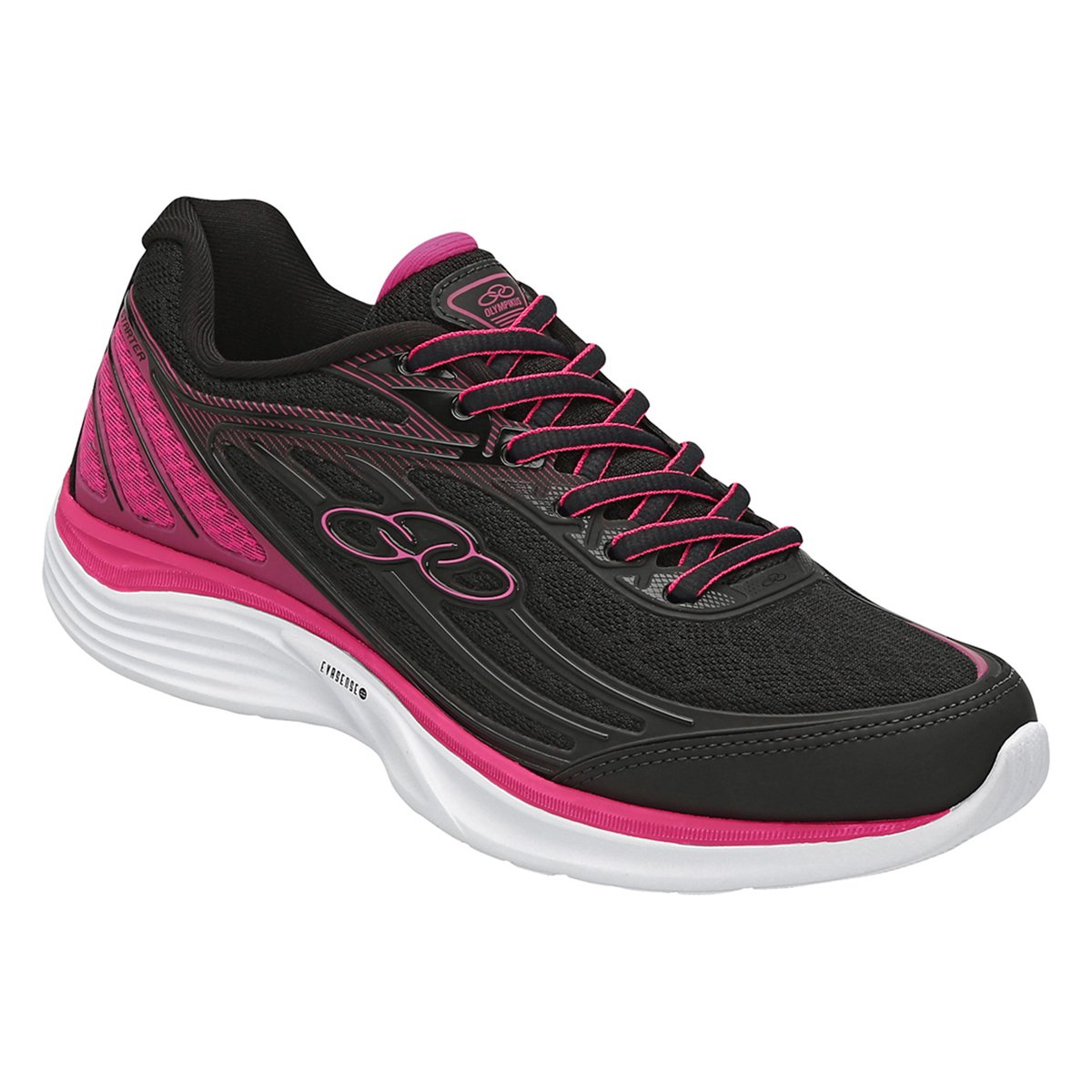 Tênis Olympikus Starter Feminino - Preto e Rosa Menor preço em Tênis Olympikus Starter Feminino - Preto e Rosa
