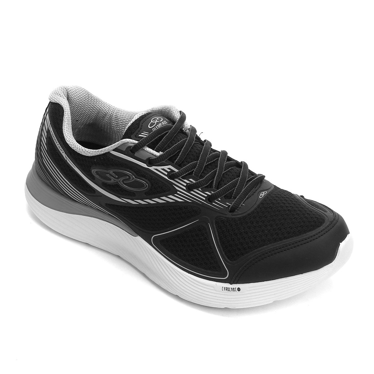 Tênis Olympikus Vibration Masculino - Preto+Cinza Menor preço em Tênis Olympikus Vibration Masculino - Preto+Cinza