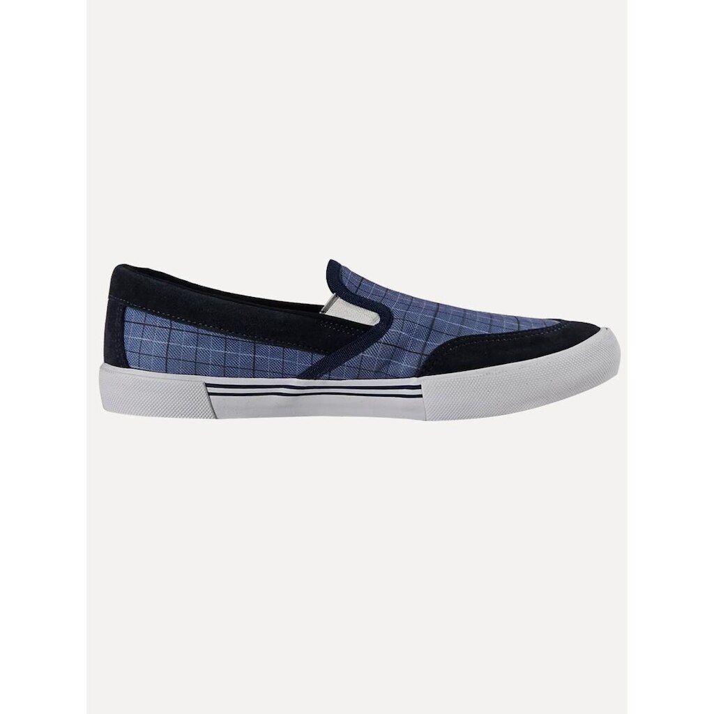 Tênis Original Penguin Masculino Slip On Xadrez Azul Marinho