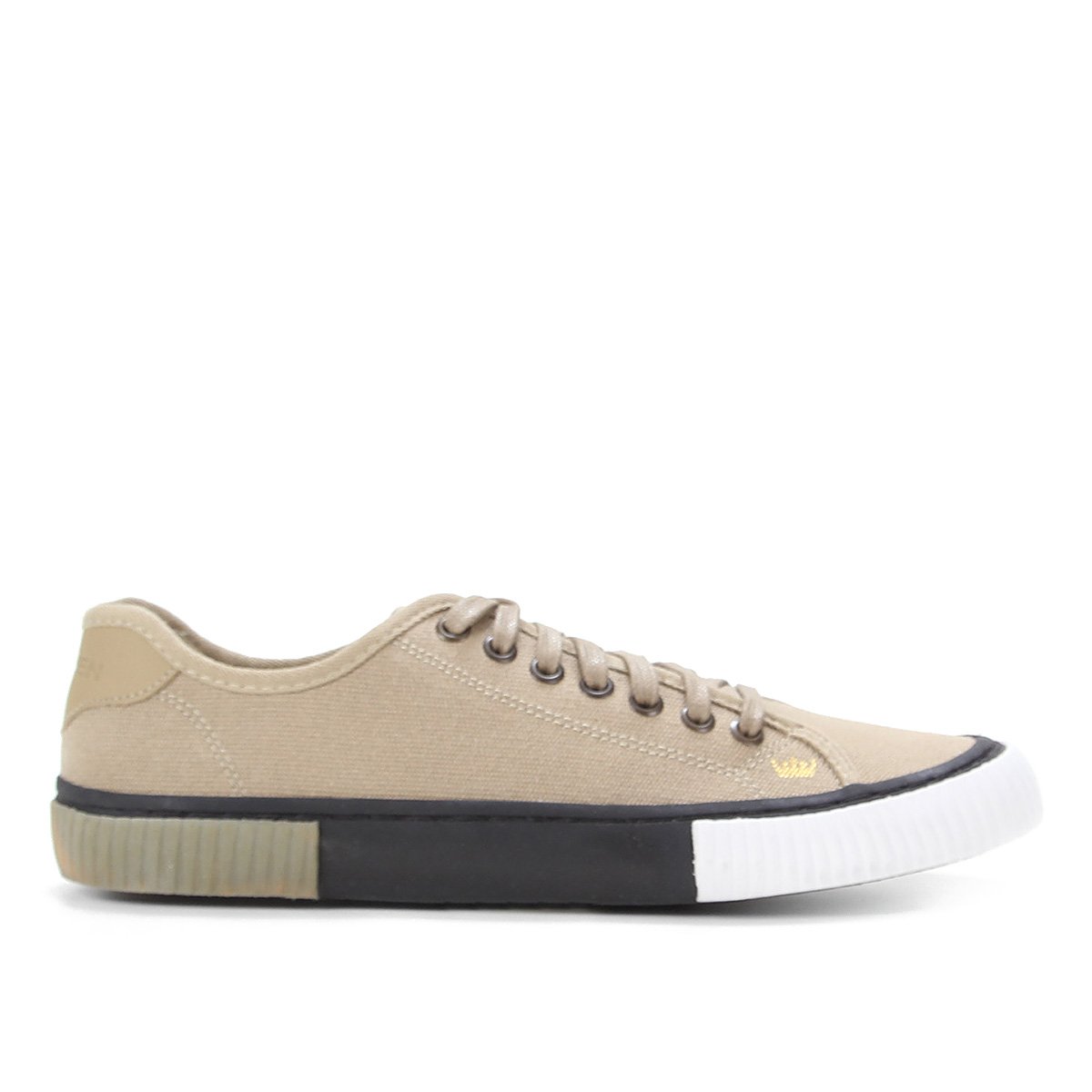 Tênis Osklen Canvas Triple Sole Masculino - Cáqui Menor preço em Tênis Osklen Canvas Triple Sole Masculino - Cáqui