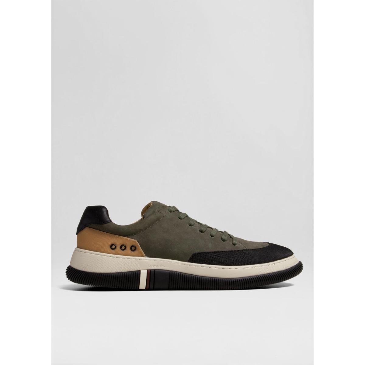 Tenis Osklen Hybrid Laces Nobuck Masc-Militar/Preto/Latex Zattini