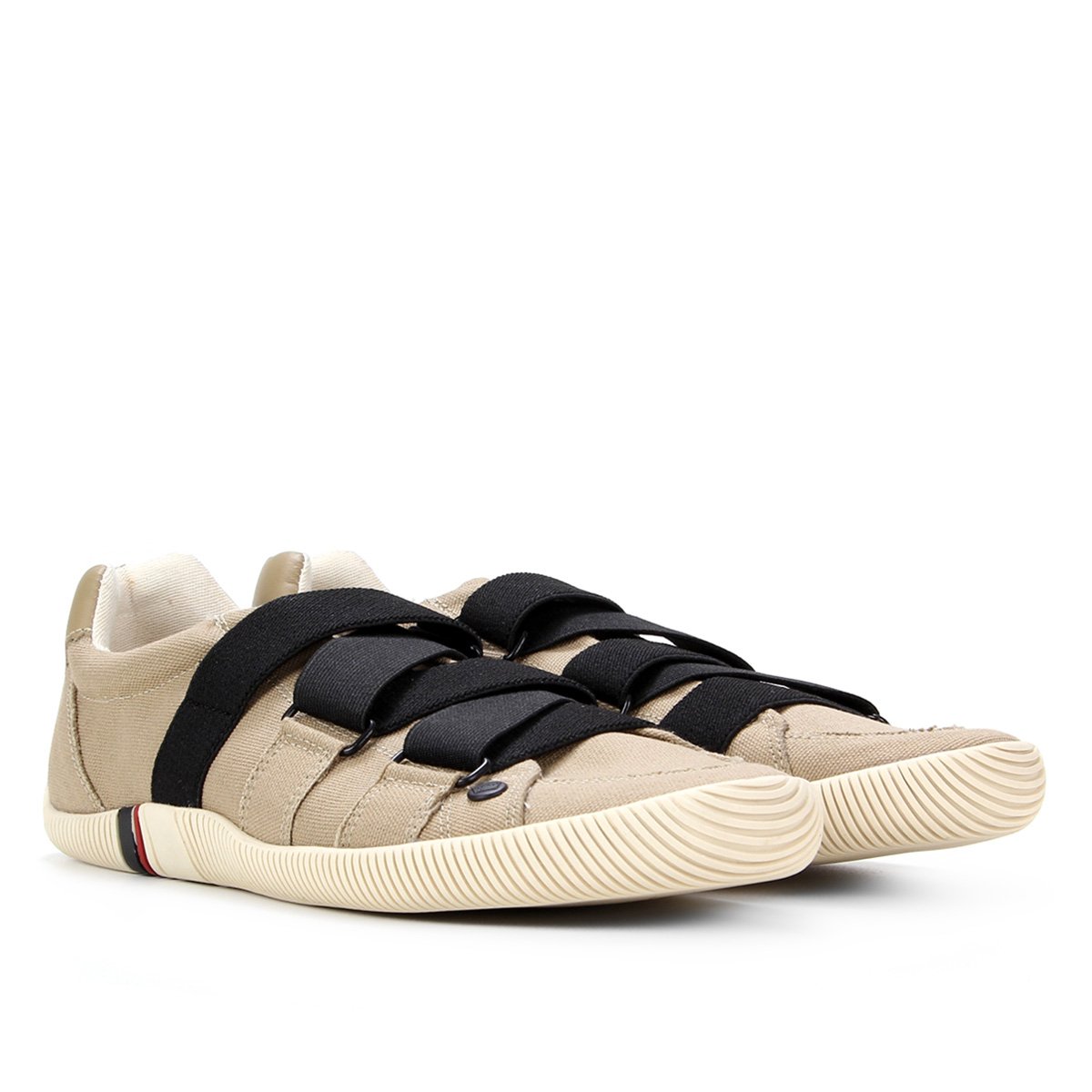 Tênis Osklen Lona Elástico Masculino - Cáqui Menor preço em Tênis Osklen Lona Elástico Masculino - Cáqui