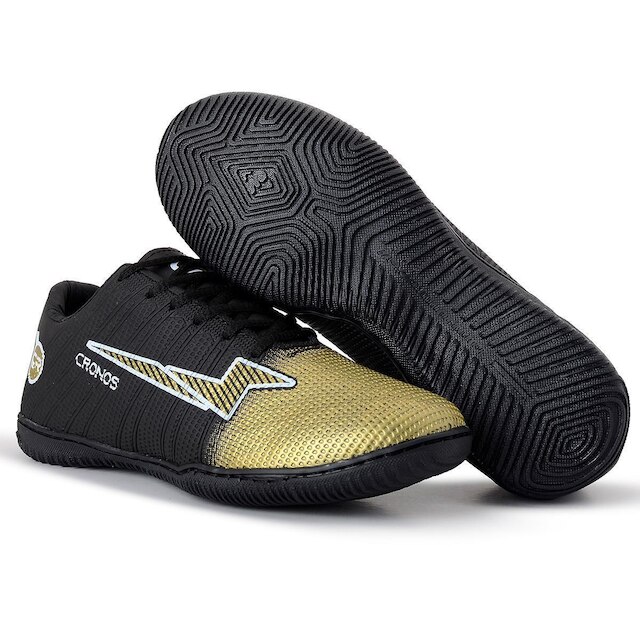 Tenis para futsal Cronos futebol de quadra salão Masculino Feminino Sola Costurada