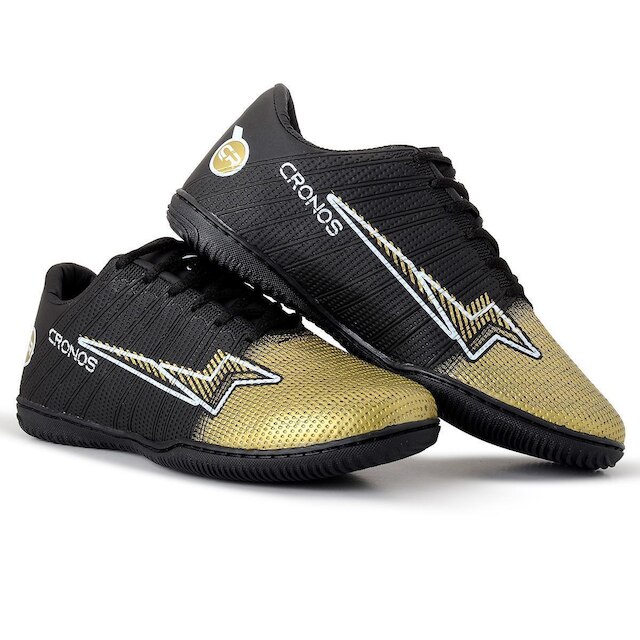 Tenis para futsal Cronos futebol de quadra salão Masculino Feminino Sola Costurada