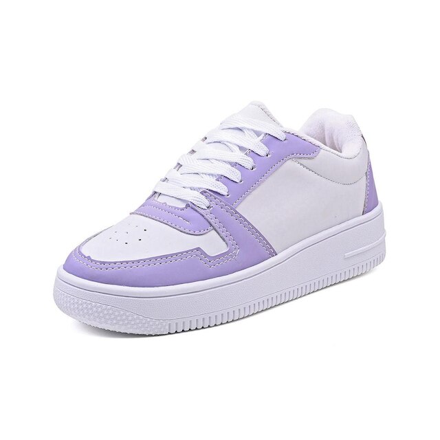 Tênis Parvaneh Feminino Casual Lilás com Branco