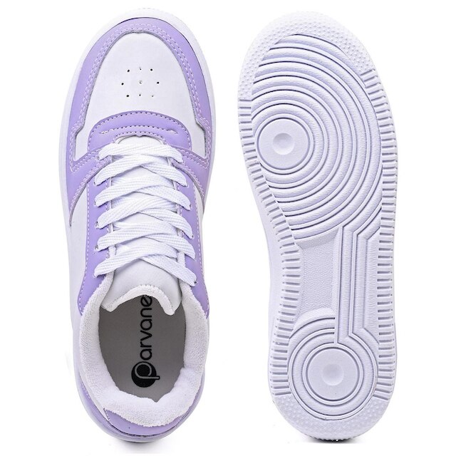 Tênis Parvaneh Feminino Casual Lilás com Branco