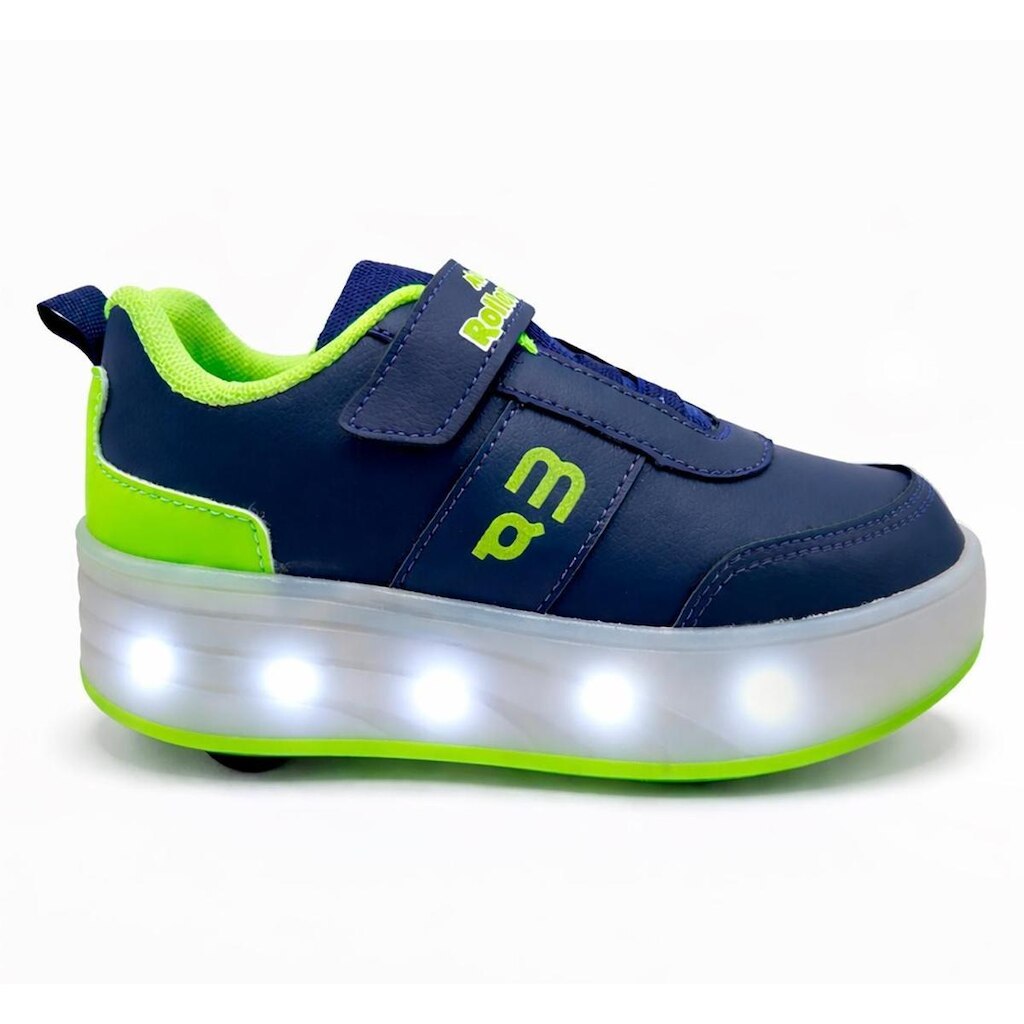 Tênis Patins Infantil Led Menino 4 Rodinhas Desmontáveis Menina