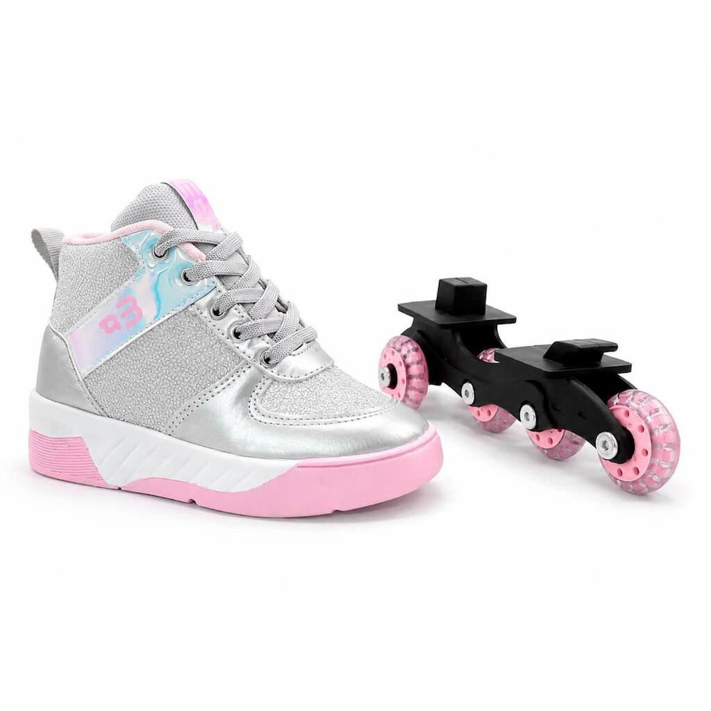 Tênis Patins Infantil Unissex 2 Rodinhas Removíveis Masculino Feminino