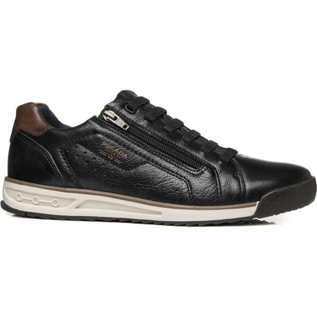 Tênis Pegada Masculino Casual Couro Zíper Lateral