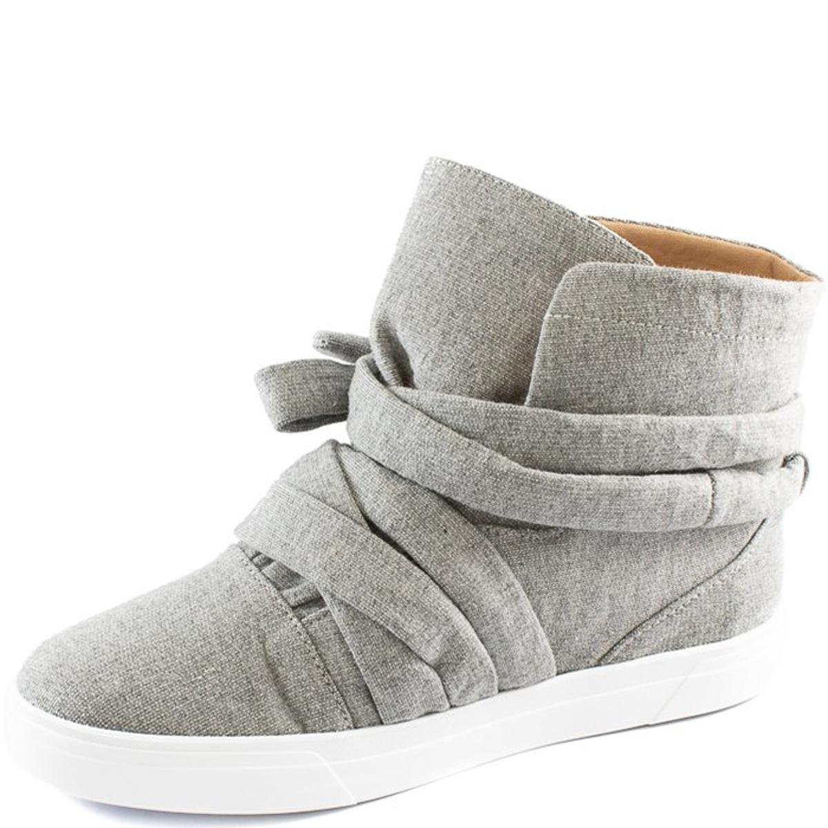 tenis botinha cinza feminino
