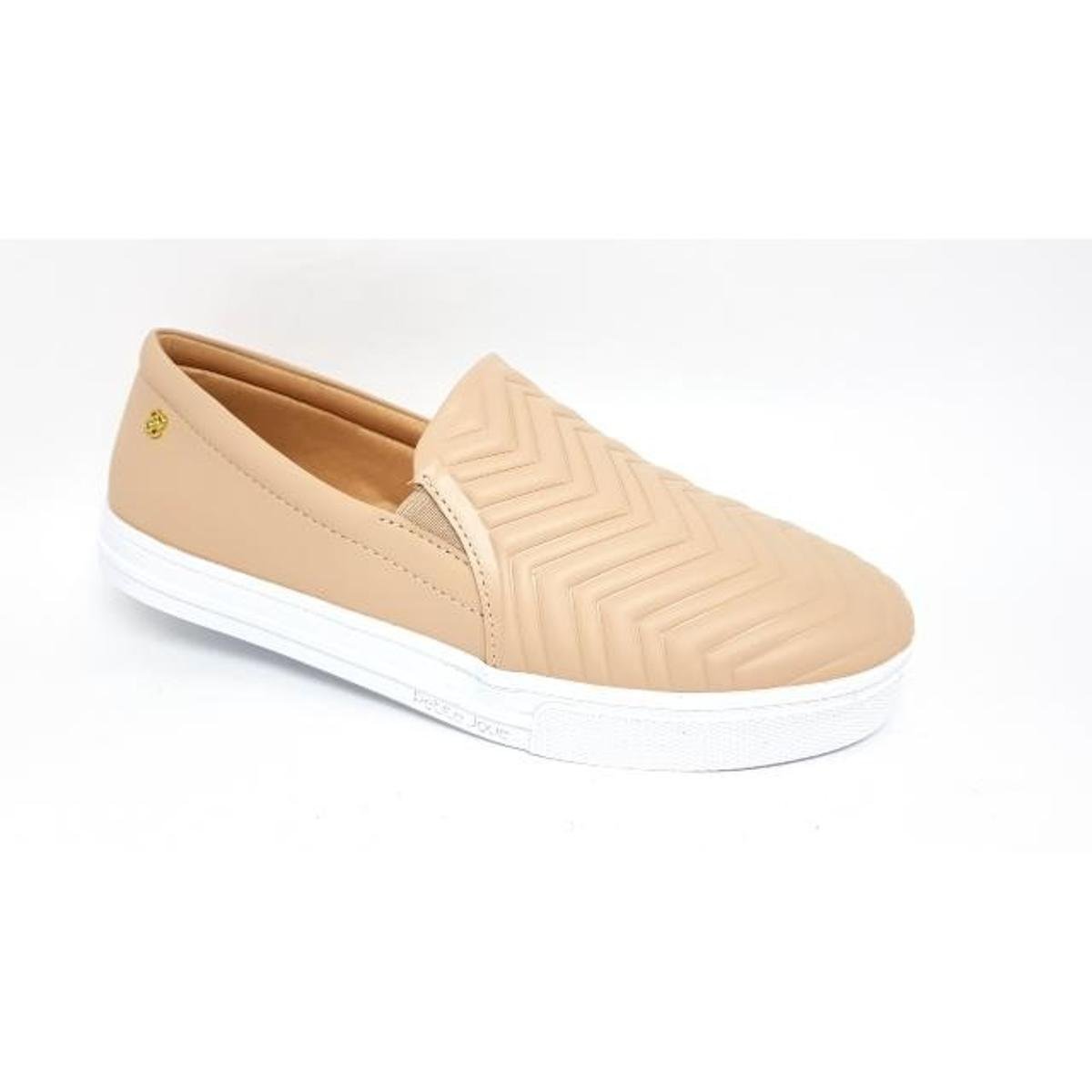 slip on feminino bege