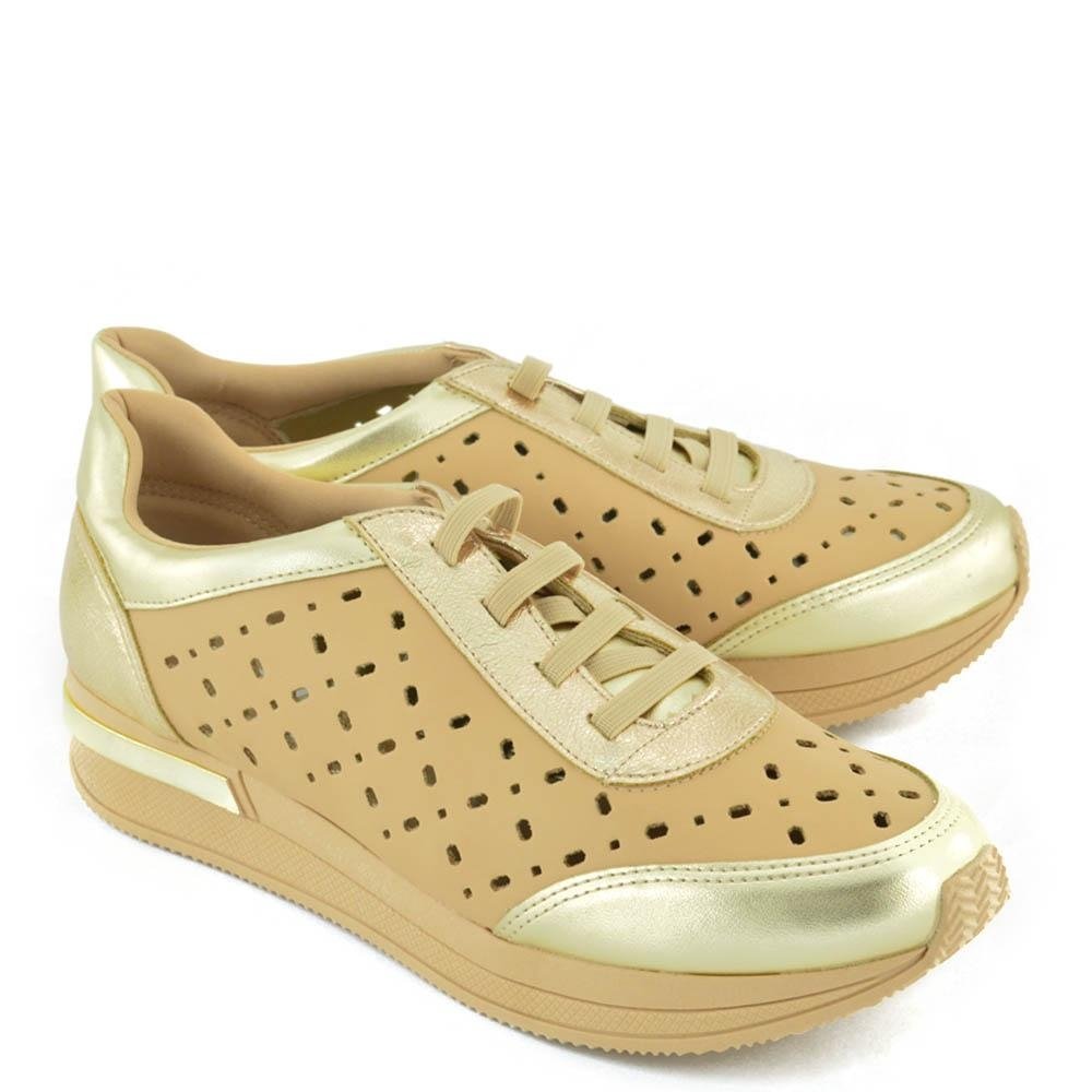 tenis piccadilly dourado