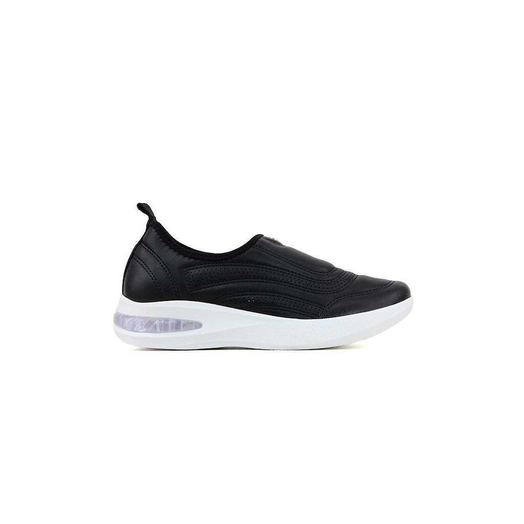 Tênis Piccadilly Softstep Salto Anabela Preto