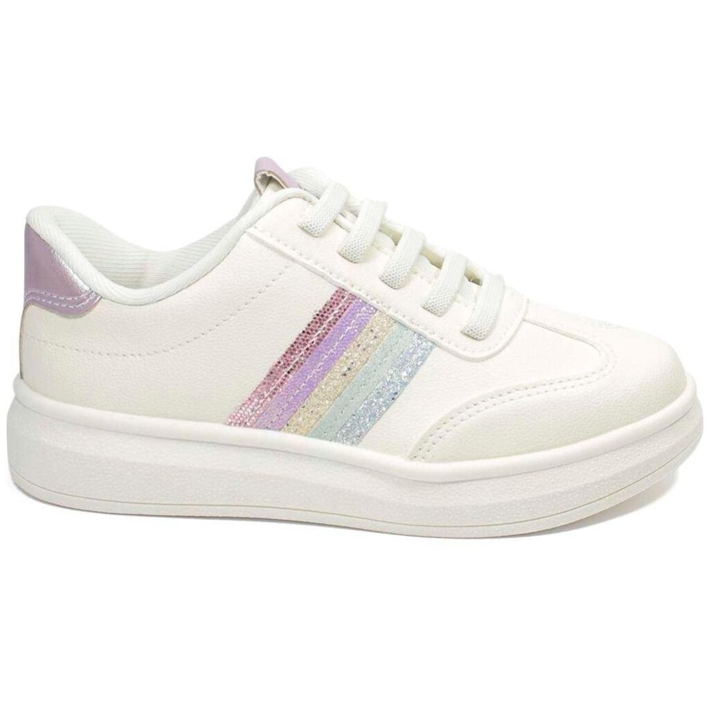 Tênis Pink Cats Vercelli Cream Menina V6642