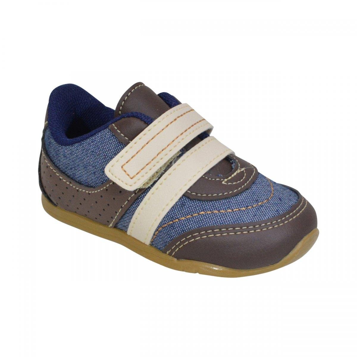 Tenis Pinokio Bebe Marrom Zattini