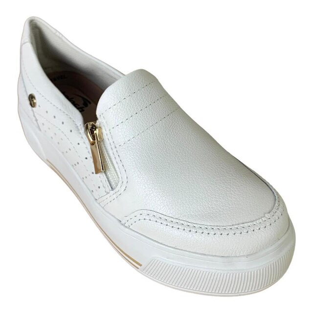 Tenis Plataforma Feminino Casual Kolosh em Couro Calce Facil