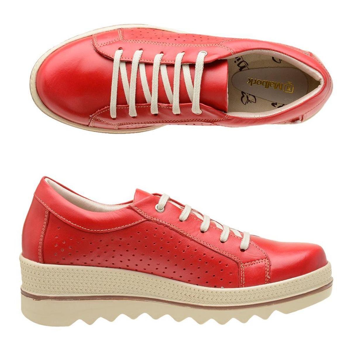 tenis vermelho feminino plataforma