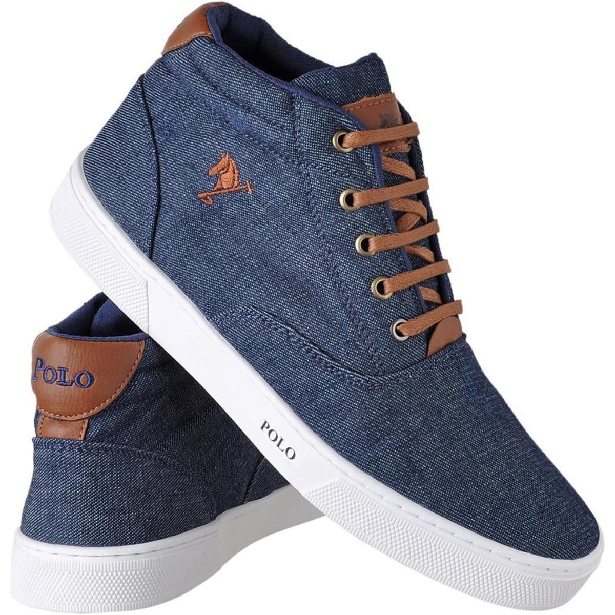 tenis polo masculino azul