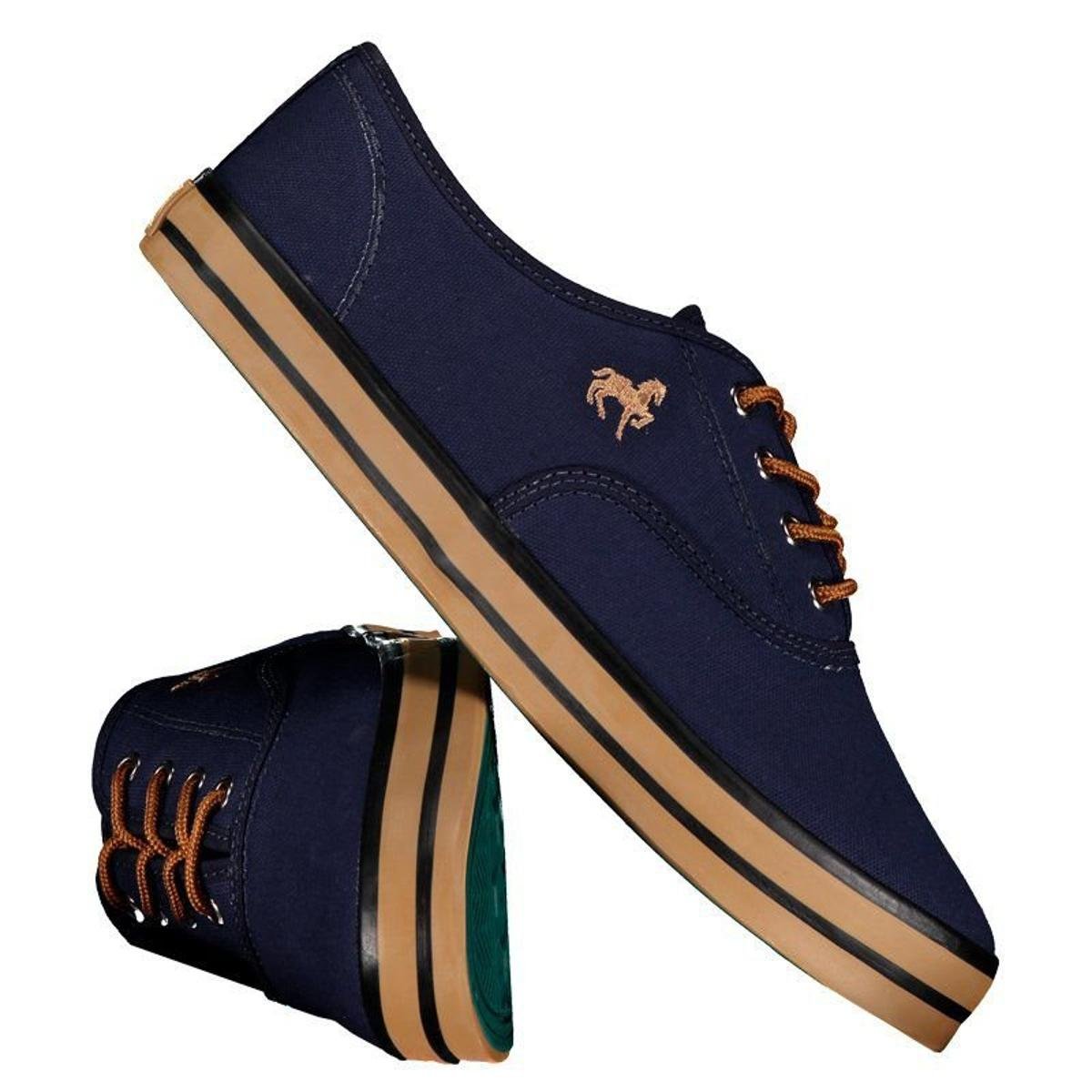 Tênis Polo Royal logo Masculino - Azul Menor preço em Tênis Polo Royal logo Masculino - Azul