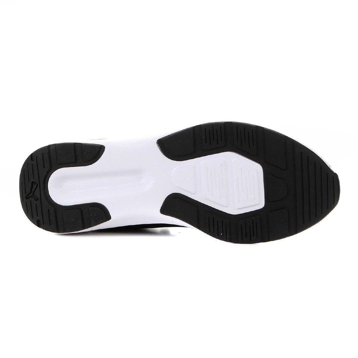 tenis puma preto com dourado