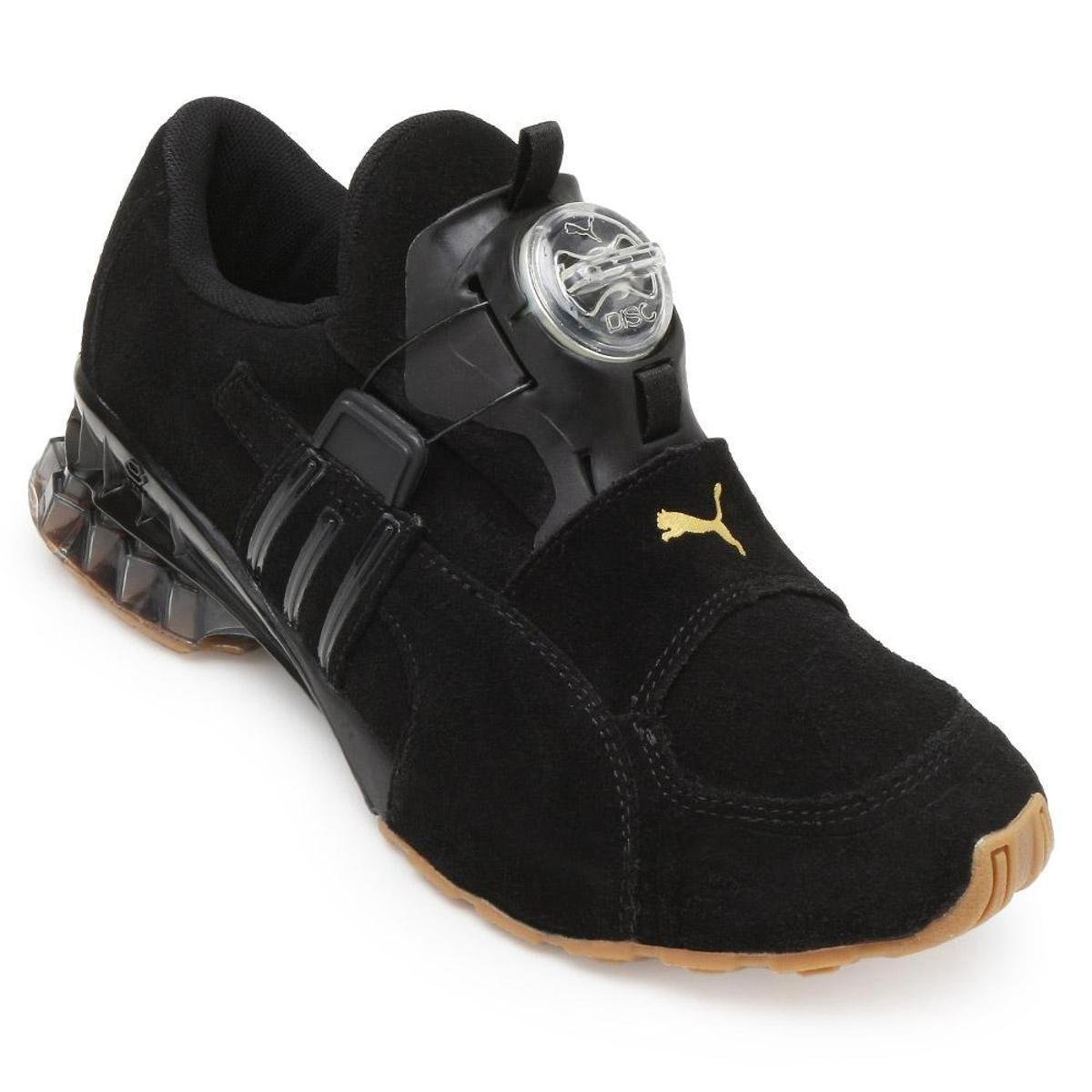 Tênis Puma Disc Cell Aether Masculino - Preto+Dourado Menor preço em Tênis Puma Disc Cell Aether Masculino - Preto+Dourado
