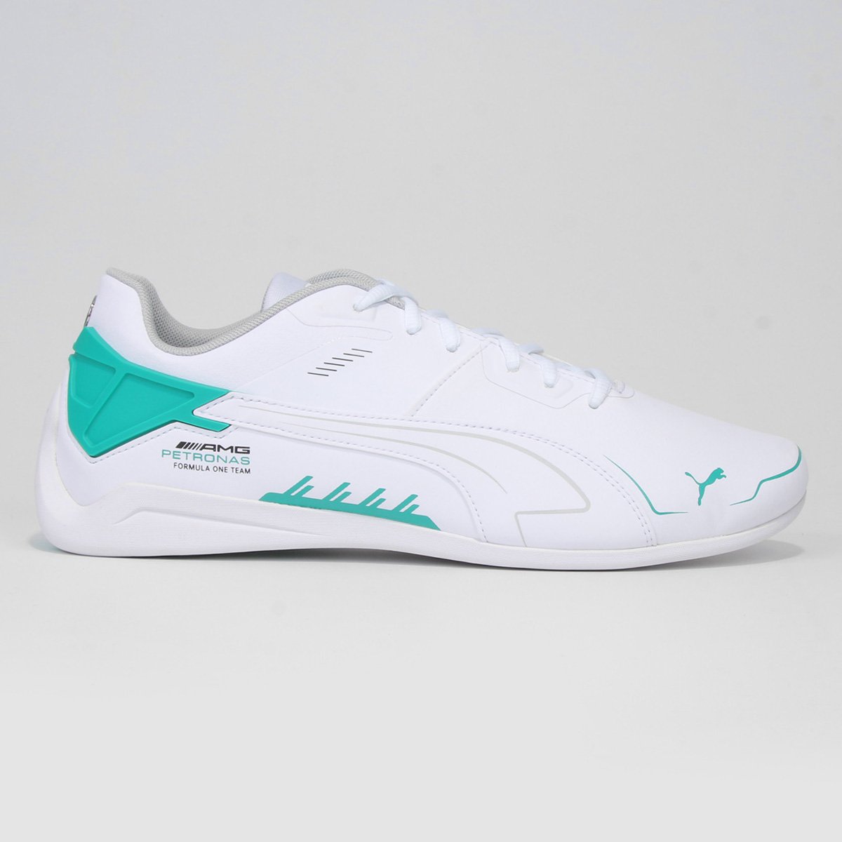 Tênis Puma MAPF1 Drift Cat Delta - Branco+Verde Menor preço em Tênis Puma MAPF1 Drift Cat Delta - Branco+Verde
