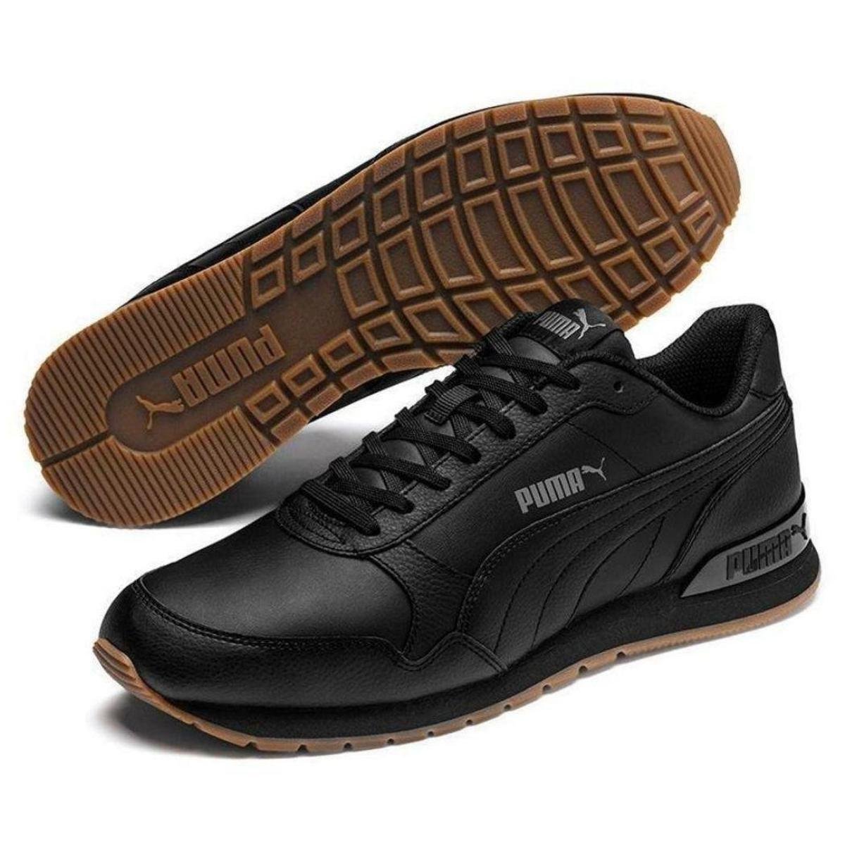 Tênis Puma Masculino ST Runner V2 Full Casual - Preto Menor preço em Tênis Puma Masculino ST Runner V2 Full Casual - Preto