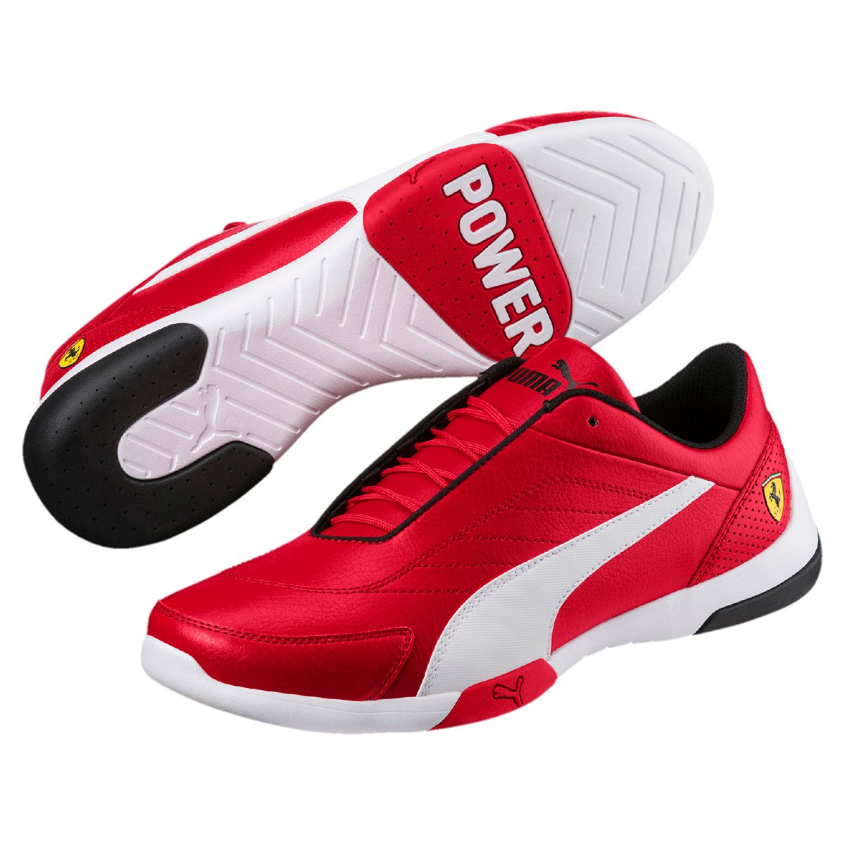 Tênis Puma Scuderia Ferrari Kart Cat III - Vermelho+Branco Menor preço em Tênis Puma Scuderia Ferrari Kart Cat III - Vermelho+Branco